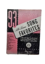 Music Edition 1962 Song Favorites Words and Music Large Variety Mills Music Inc