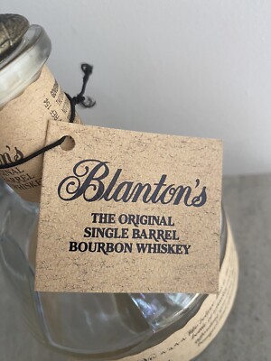 Blanton's Bourbon EMPTY Bottle with  O  Stopper 750ml