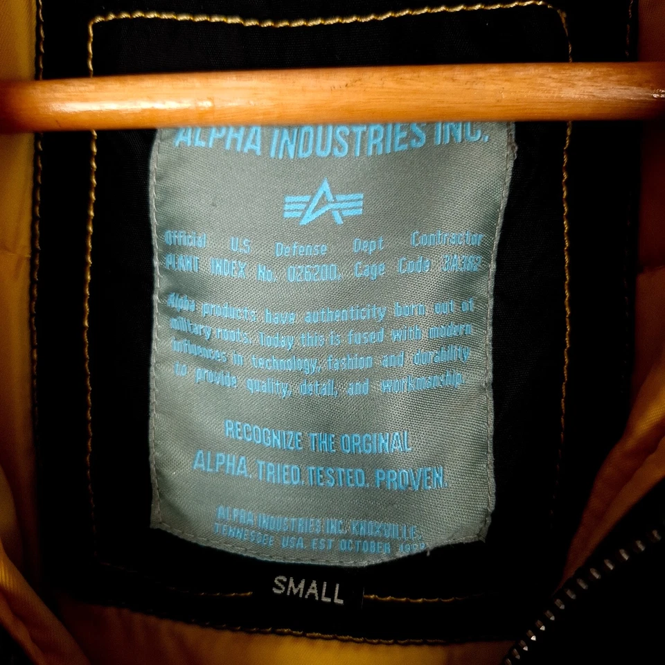 ALPHA INDUSTRIES Women Parka Jacket Size S Insulated Faux Fur Trim Hooded - Image 4 of 4