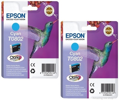 LOTE de cartuchos de tinta originales Epson T0801, T0802, T0803 T0804, T0805, T0806, T0807 - Imagen 8 de 26