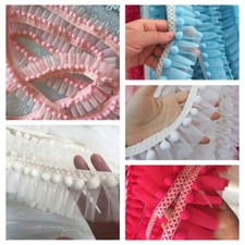 Robe Rideau En Tulle Avec Bordure En Dentelle Froncée 2M DIY Artisanat