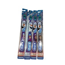Lot 4 New Oral B Frozen 2 Extra Soft Kids Toothbrushes Anna Elsa
