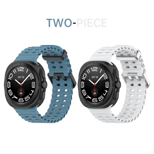 2Pack Sport Breathable Silicone Band Strap For Samsung Galaxy Watch 7 Ultra 47mm - Picture 34 of 113