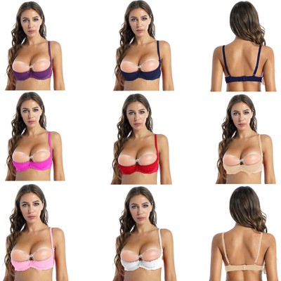 DE Damen Hebe BH Push Up Bra Tops Offene Brust BH mit Bügel Unterwäsche BHs