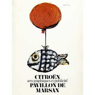 Automobile Exhibition Fish Balloon Advert Huge Wall Art Poster Print