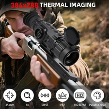 GTGUARD X350 Thermal Monocular Thermal Rifle Scope 35mm 384x288 for Hunting New 