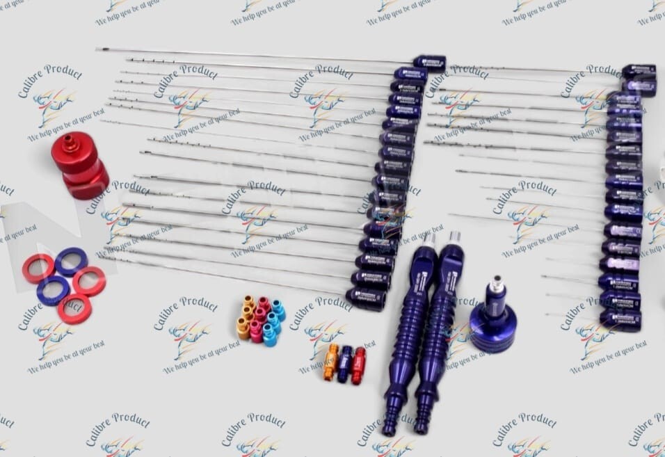 Juego de 50 plástico de injerto de grasa con bloqueo de liposucción corporal completo