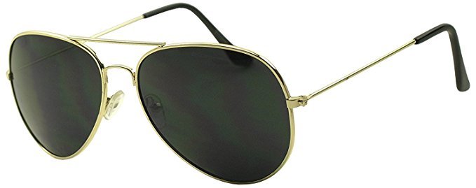 Dark Style Classic Aviator Sunglasses Single SG-GLAVI Sun Glasses Gold