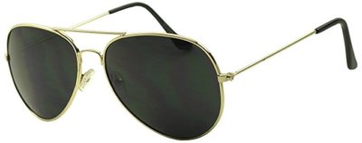 Dark Style Classic Aviator Sunglasses - Single SG-GLAVI Sun Glasses Gold