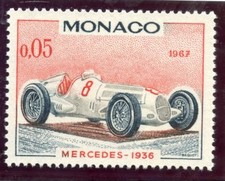 STAMP / TIMBRE DE MONACO N° 710 ** VOITURE DU GRAND PRIX / MECEDES 1936
