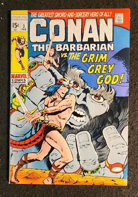 CONAN THE BARBARIAN #3 (Marvel Comics 1971) VF/NM Barry Windsor-Smith