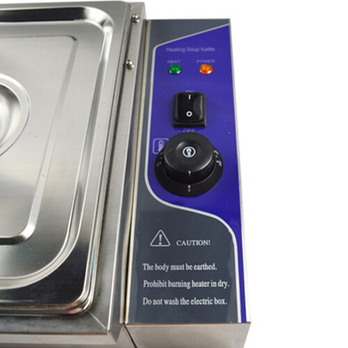 Scaldavivande Buffet Commerciale 110V 2 Pentole Bain-Marie Buffet Vapore Tavolo 1,5kw - Foto 6 di 6