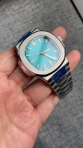 Quadratische 40 mm Bliger schwarzes Zifferblatt Saphirglas PT5000 NH35A Automatik Herrenuhr - Video 1 von 1