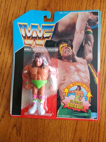 1990 Hasbro WWF Ultimate Warrior Figure Ultimate S...