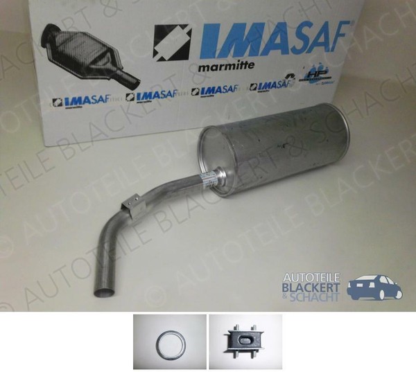Imasaf Auspuff Endtopf+Dichtung für Toyota Land Cruiser 3.4 D (J4) BJ42 BJ 80-84-image