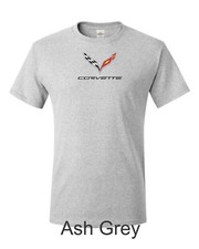 Corvette C7 Color Emblem Printed on Men's Shirt.  FREE SHIPPING !!! 