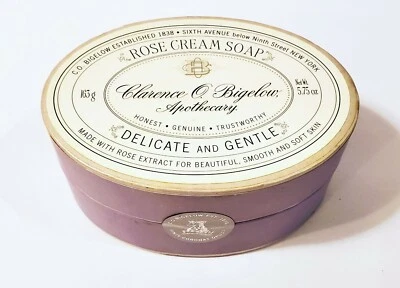 C.O. Bigelow Apothecary Rose Cream Soap Delicate & Gentle 5.75 oz Bar NIB Rare - Image 1 of 3