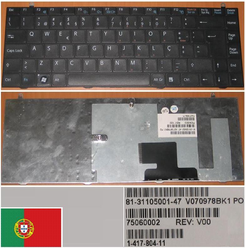 Clavier Sony VAIO VPC-YA/YB - QWERTY UK Noir, Neuf Ouvert (SC0SW, 9Z.N5USW.00U)