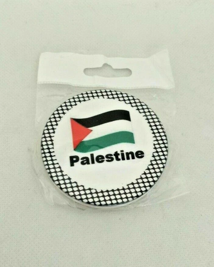Palestine Flag with Palestinian Pattern Ceramic Fridge Magnet Souvenir  - Image 2 of 3