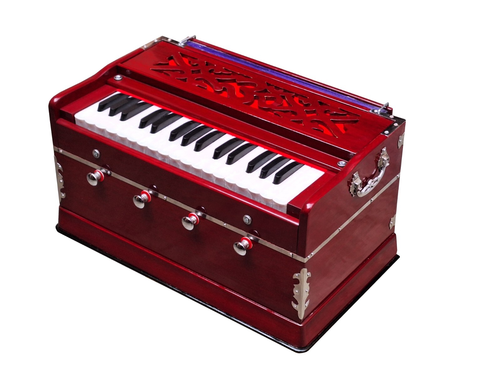 HARMONIUM4 STOPS2¾ OCTAVES7 FOLD BELLOWDOUBLE REED32 KEY440Hz