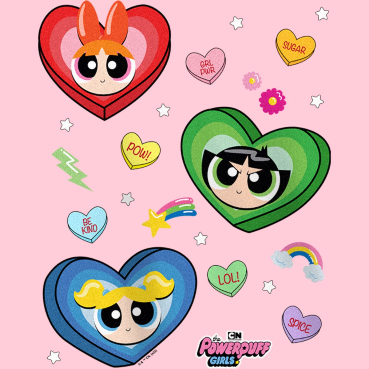 powerpuff girls heart shirt