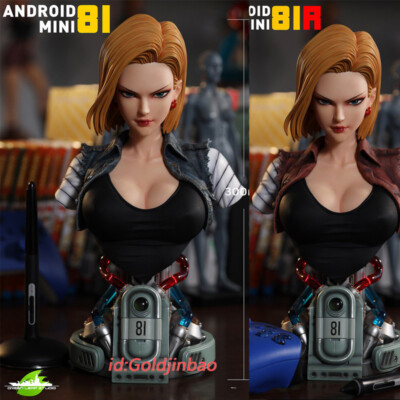 Green Leaf Studio Dragon Ball Android 18 Bust Resin Model H30cm Statue In Stock