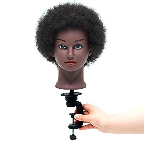 mannequin head with human hair barber training head Manikin Head 7 Inch