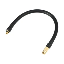 30cm Universal M6 Inflator Air Pump Hose Adapter Tyre Valve Extension Black