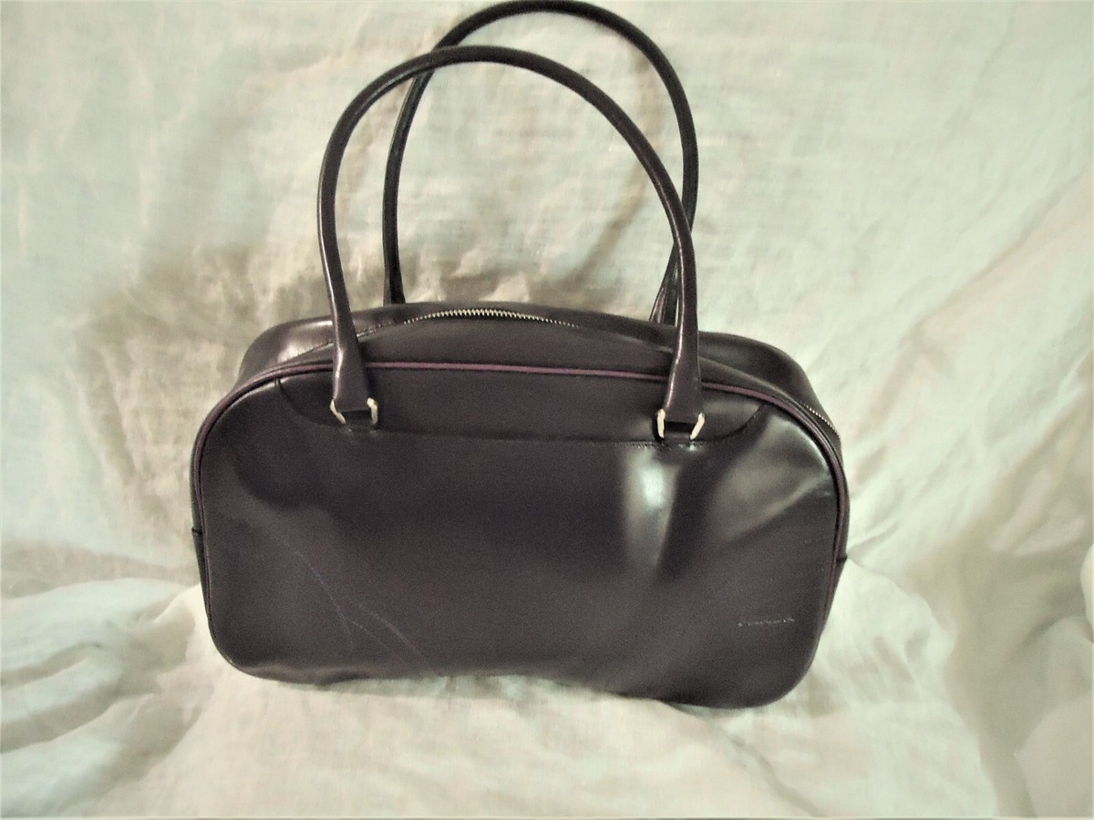 バッグ PRADA Leather Bowling Bag (Vintage) Prada Leather Travel Bag