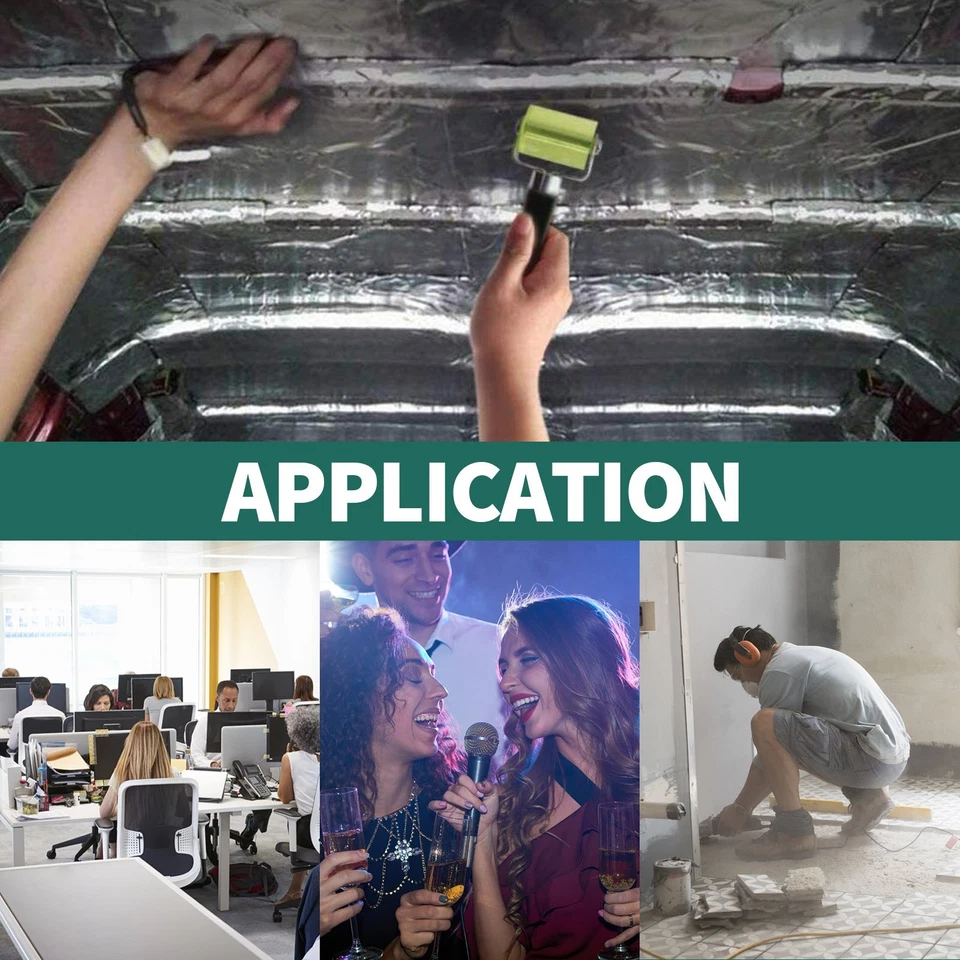 Amortiguador de sonido a prueba de ruido para automóvil furgoneta aislamiento protector térmico automático autoadhesivo Foto 4 de 4