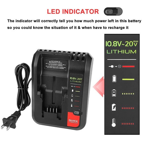 For Black Decker Porter Cable 10.8-20V 