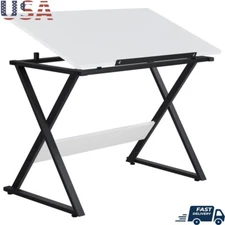 Adjustable Drafting Table Drawing Board W/ Pencil Ledge Spacious Top Art Studio
