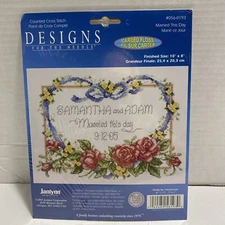 2005 Janlynn Designs for the Needle #056-0193 Married This Day NISP