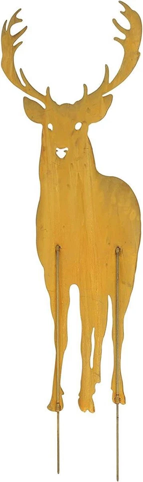Garten Stecker "Hirsch" aus Metall in Rost Optik, 112 cm hoch, Deko Sticker - Bild 3 von 4
