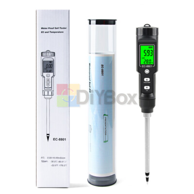 EC-8801 Digital Soil EC/Salinity/Temp Tester Meter Soil Tester Tool for Planting