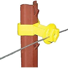Dare Products SNUG-SU-25 184861 Chain Link U Post Insulator (25 Pack), Yellow