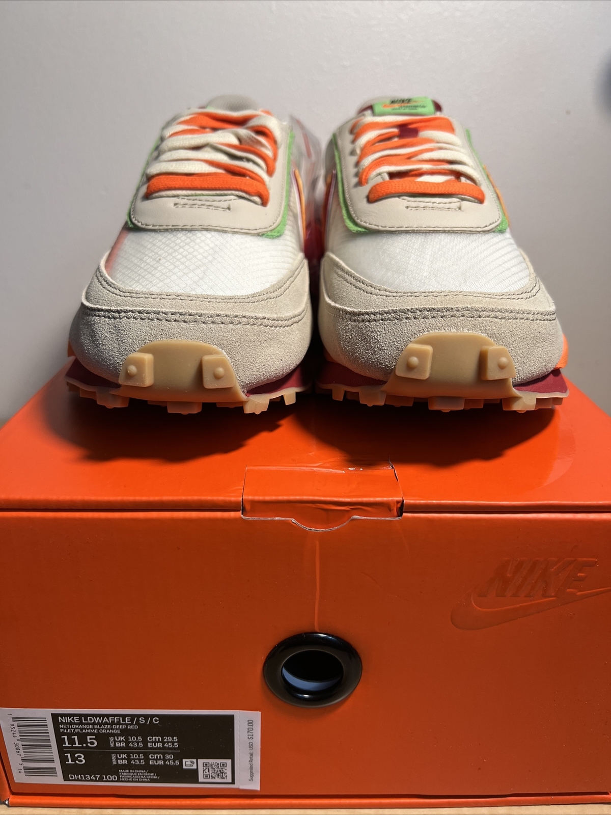 SACAI X NIKE Nike sacai x Clot x LDWaffle Kiss of Death taglia 11 5 uomo DH1347 100 nuove di zecca