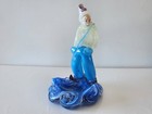 Vintage Bohemian Czech Art Glass Clown With Hands In Pocket Dish
