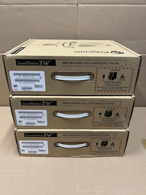 1 x NEW Polycom SoundStation 2W DECT 6.0 EX Wireless Conf Phone 2200-07800-160