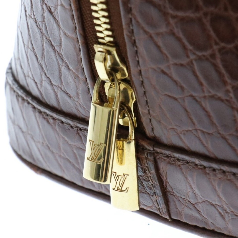 LOUIS VUITTON Alma Handbag N90002 Brown Used