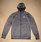 Adidas Climawarm gray full zip hoodie jacket size S Small Excellent condition