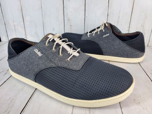 OluKai Men's Nohea Moku Sneaker Size 12 Grey Shoe… - image 1