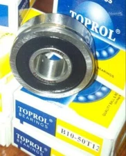 TOPROL B10-50D Deep Groove Ball Bearing, Rubber Sealed 10x27x11 mm