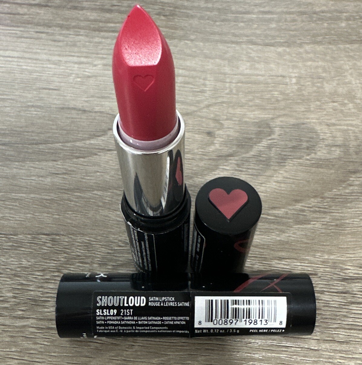 NYX Professional Makeup Shout Loud Satin Lipstick #21st – Satinierter Lippenstift, Langanhaltend