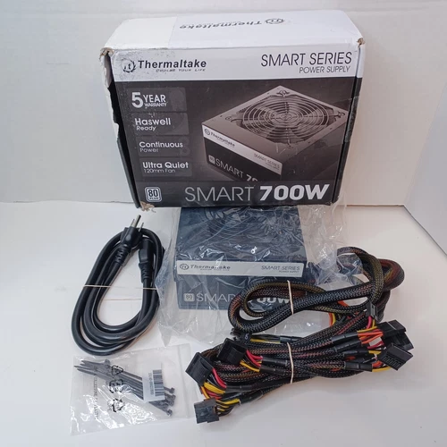 Thermaltake SMART 700W ATX 12V Power Supply - Ultra Quiet Fan - Continuous Power