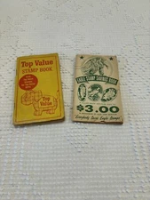 Vintage Top Value (1955) & Eagle Stamp Book Plus Loose TV, Eagle, & S&H Stamps