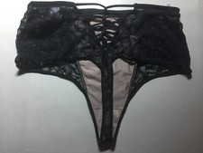 S/5 Victoria's Secret Lace Stretch Vintage Hi Leg Panties 28" 30" Brief