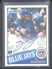 2020 Topps Baseball 1985 Style Rookie Autograph #85A-BB Bo Bichette