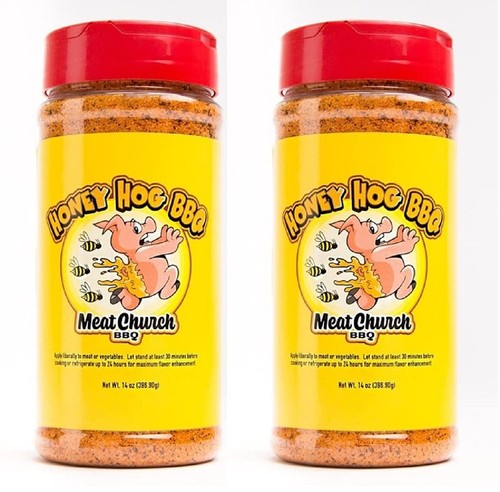 Meat Church Honey Hog BBQ Rub Combo 2 Pack 14 Ounces Gluten Free Seasoning - 第 1/2 張圖片