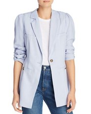 The East Order Inka Single-button Longline Blazer Blue Babe Size Xl Uk 14 Bnwt